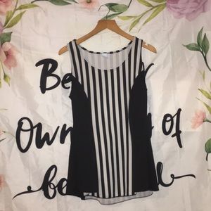 Black&white tank top